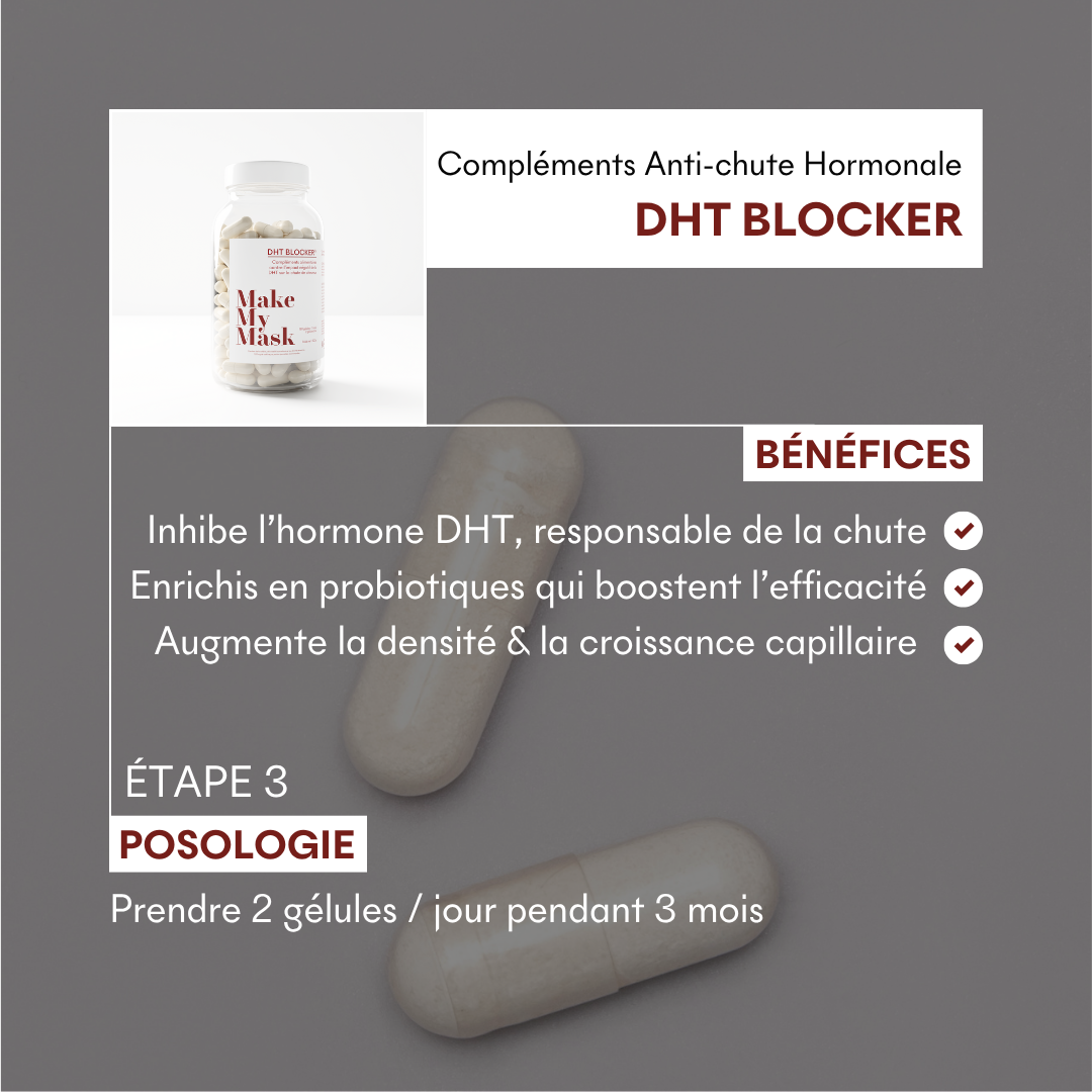 Offre 3+1 DHT Blocker Anti-Chute Hormonale 3 MOIS