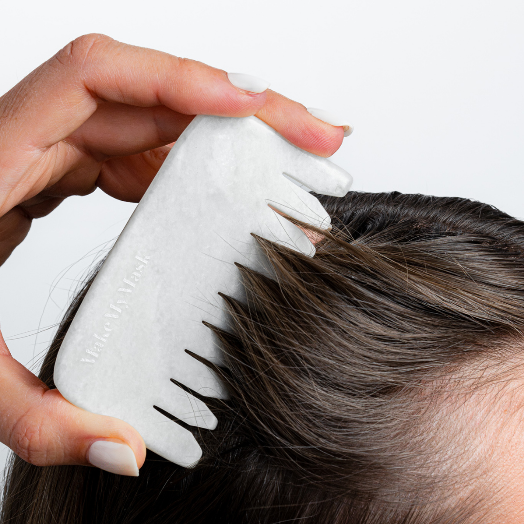 Peigne Énergisant en Quartz Nacré